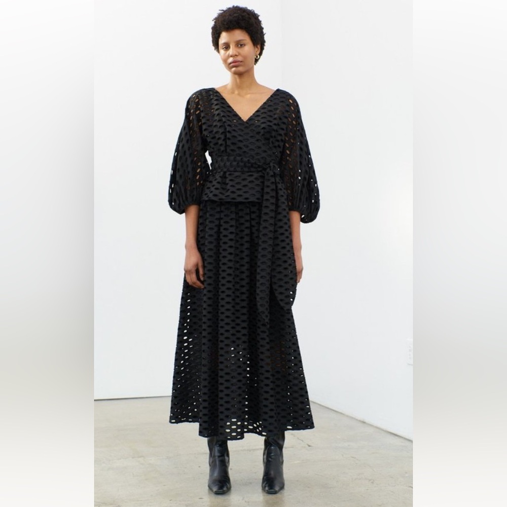 Mara Hoffman Black Eyelet Set (Skirt & Top)
